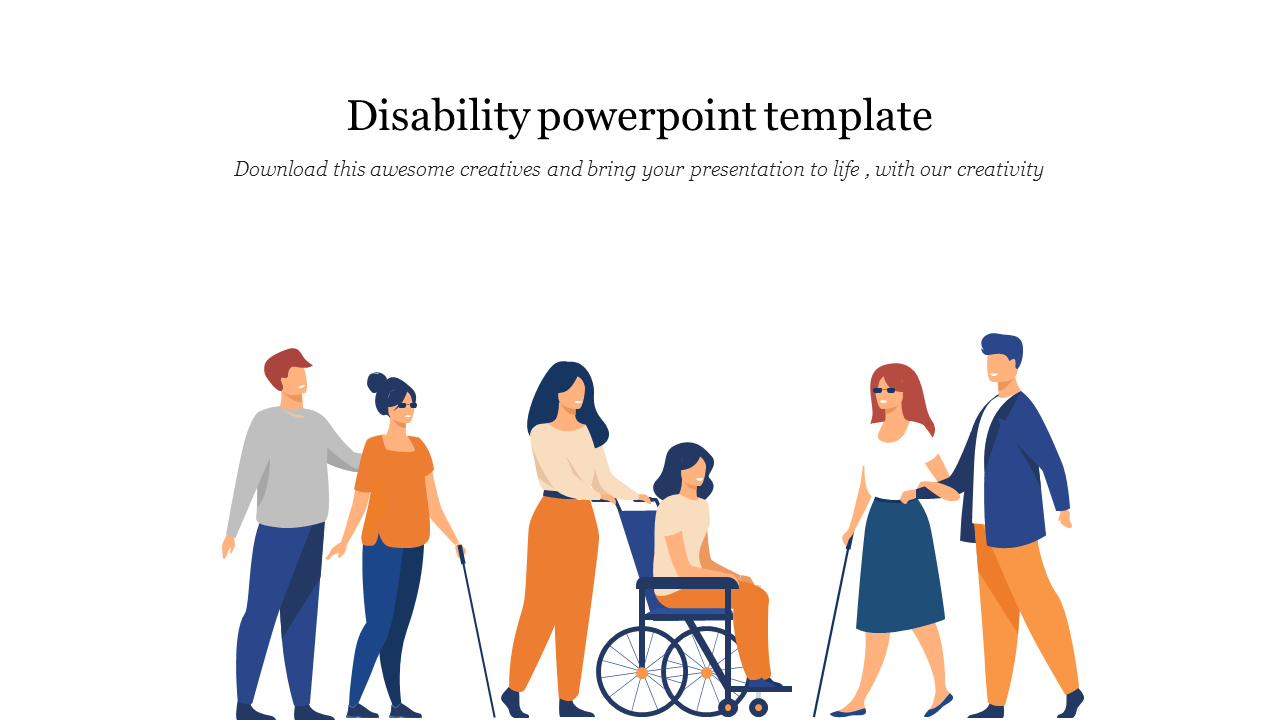 Disability powerpoint template 